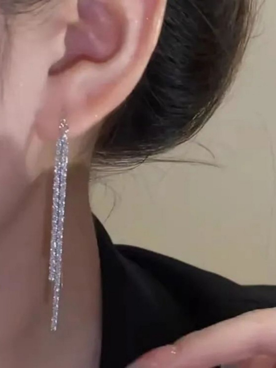 Embellished Tassel Earrings