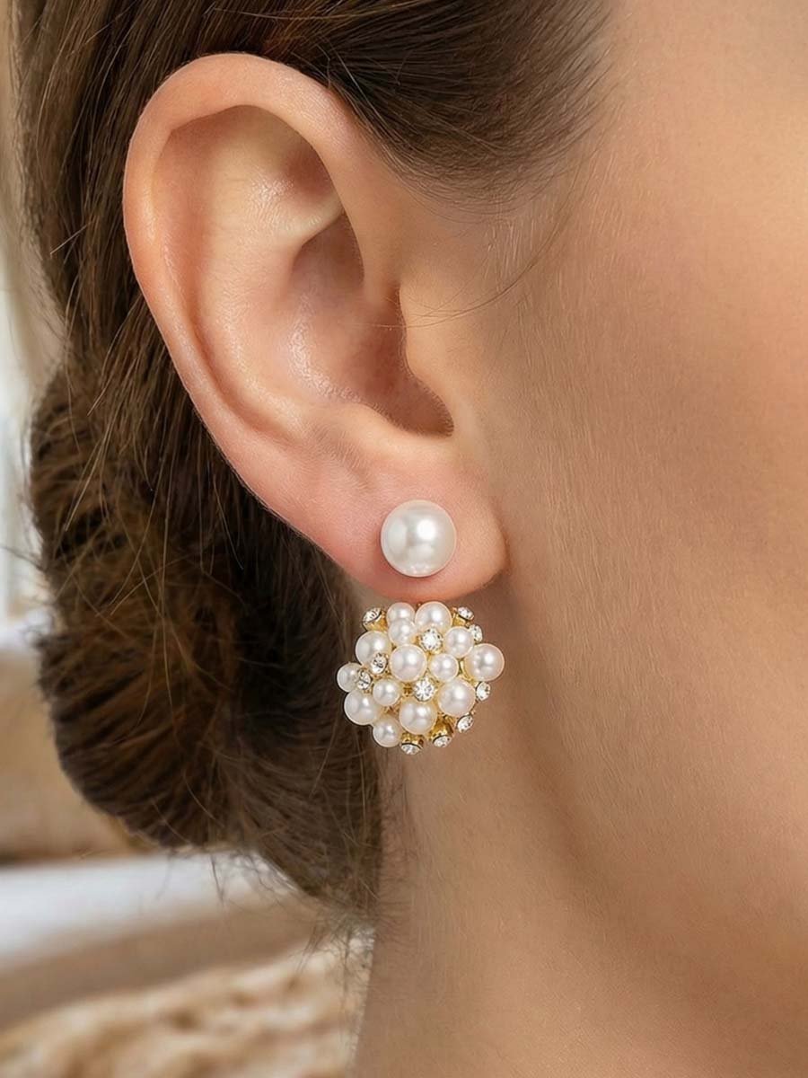 Faux Pearl Earrings
