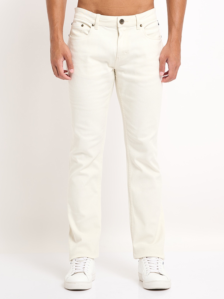 Men Slim Fit Solid Jeans