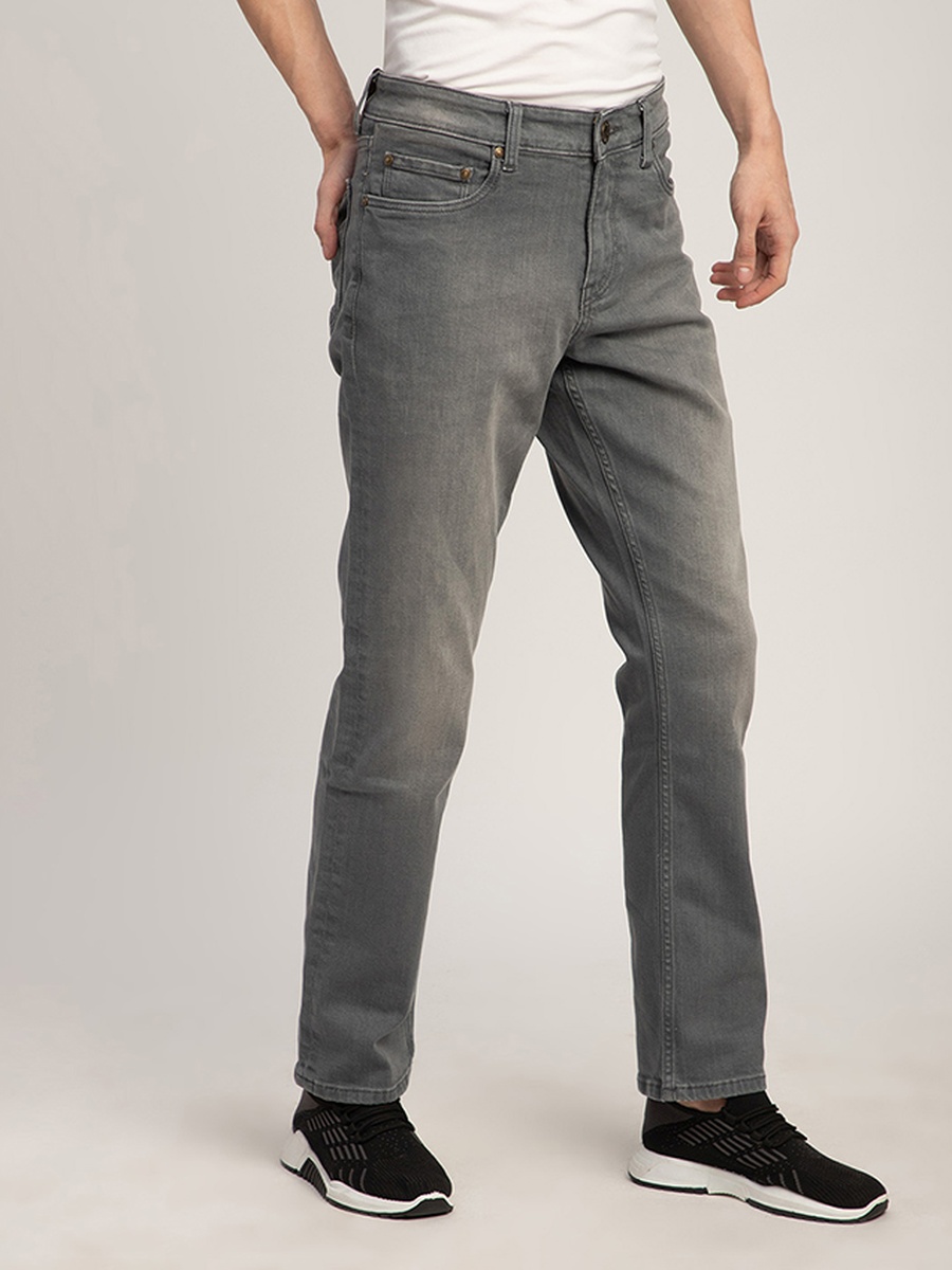 Men Slim Fit Faded Jeans