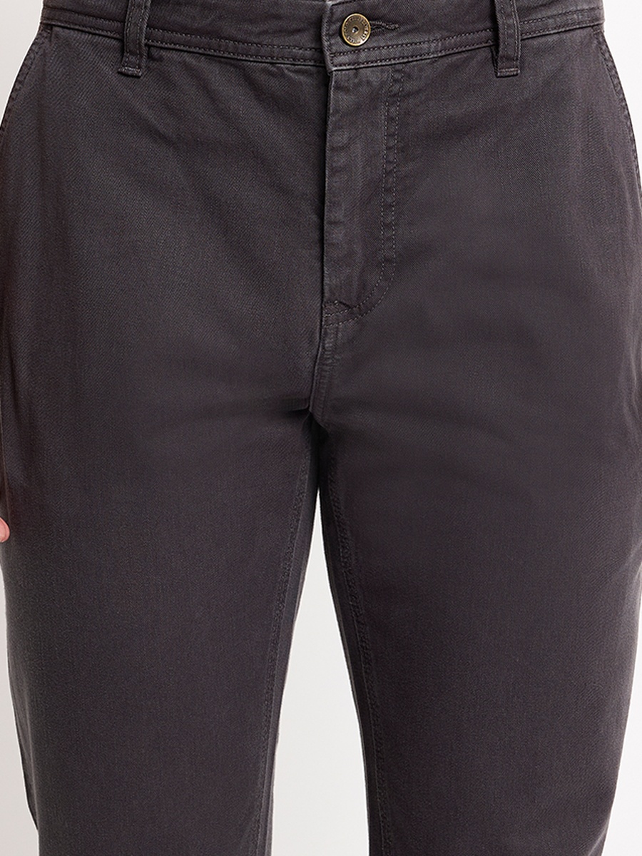 Men Black Straight Leg Trousers