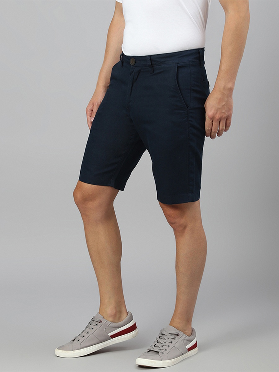 Men Solid Woven Shorts
