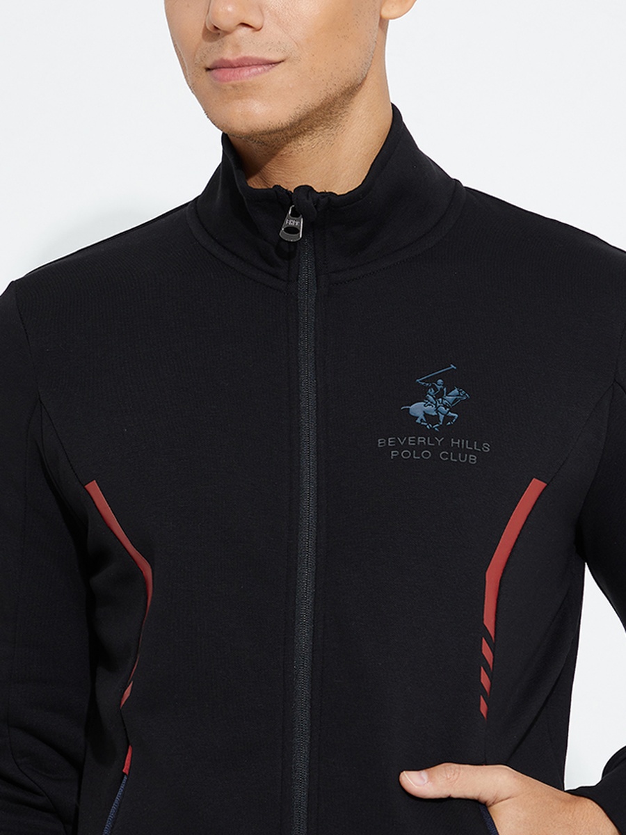 Men Zip-Through High Neck Jacket