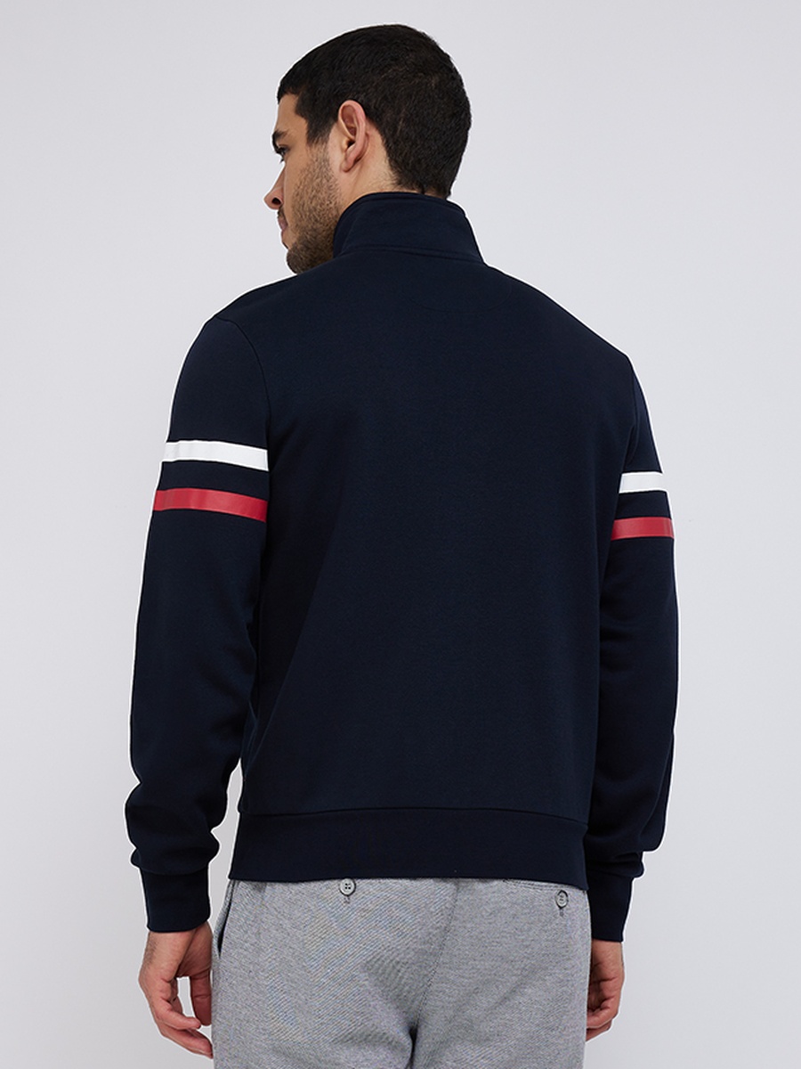 Men Zip-Through Logo Detail Jacket