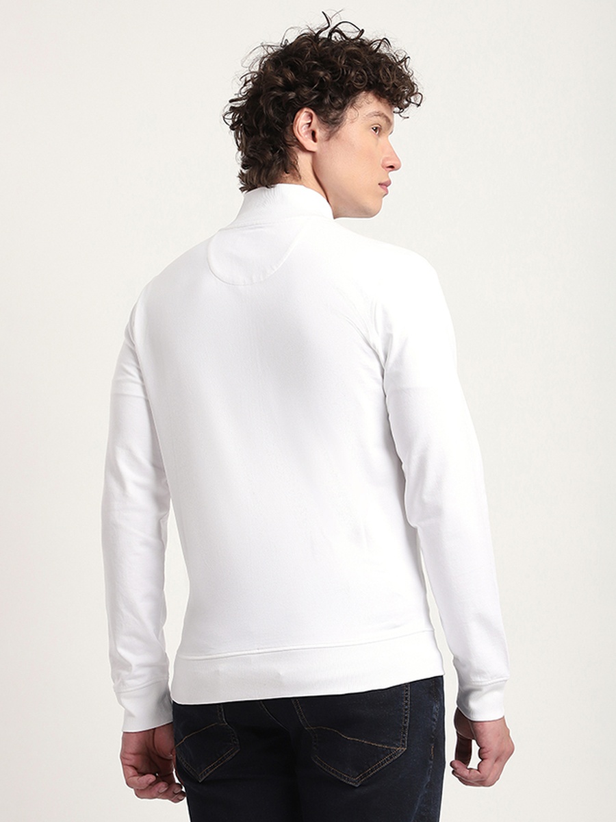 Men Zip-Through Logo Detail Jacket