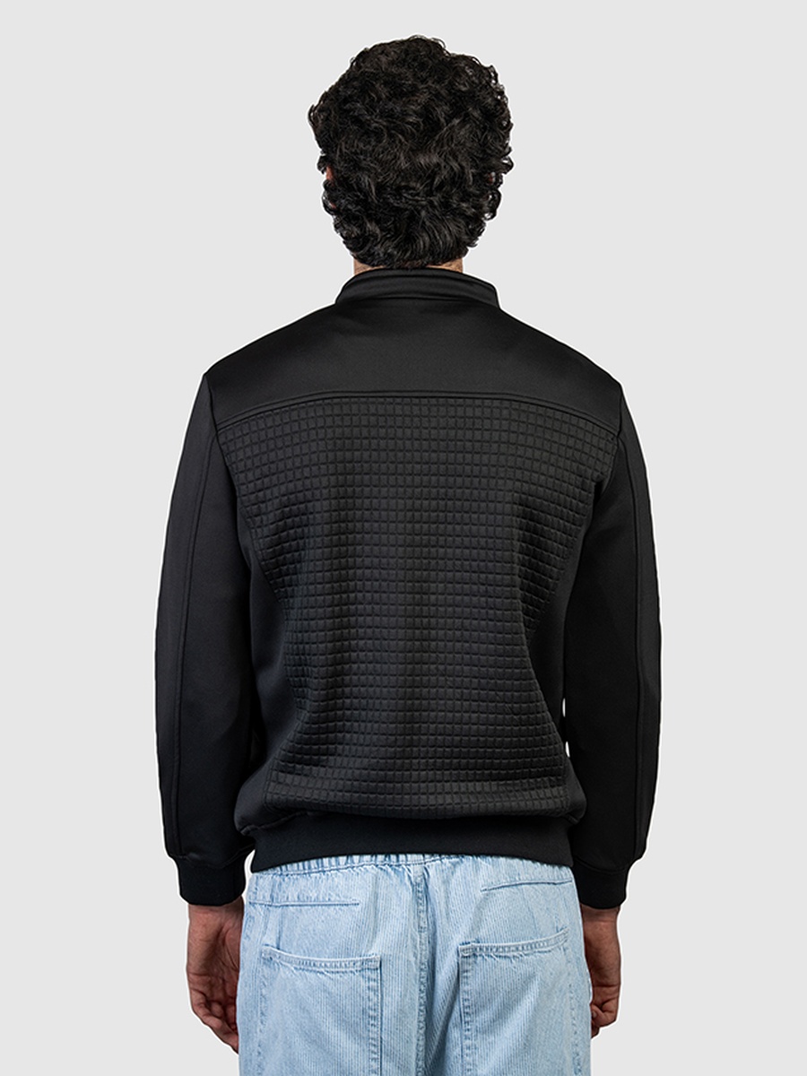 Men Textured Zip-Through Jacket