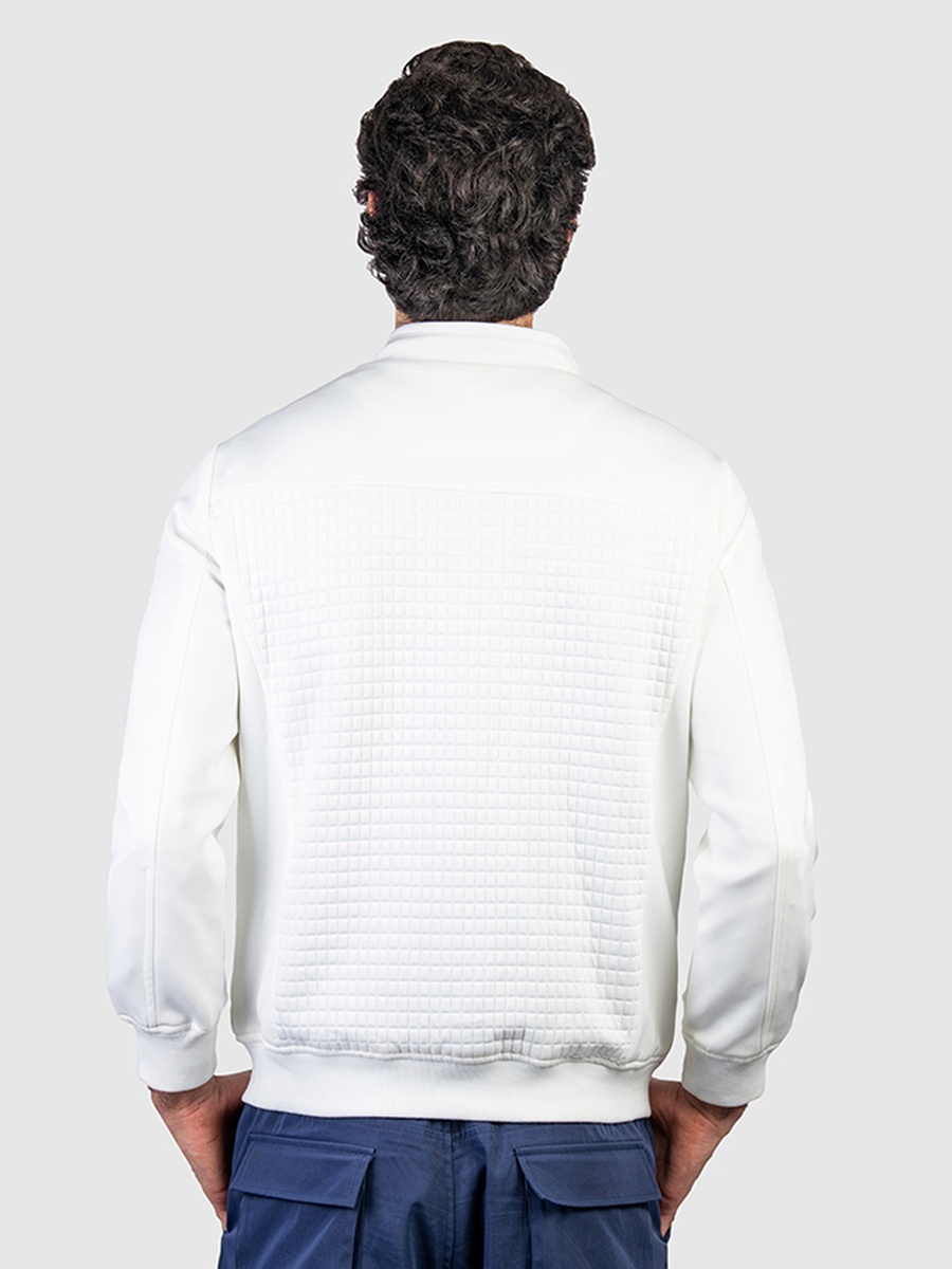 Men Textured Zip-Through Jacket