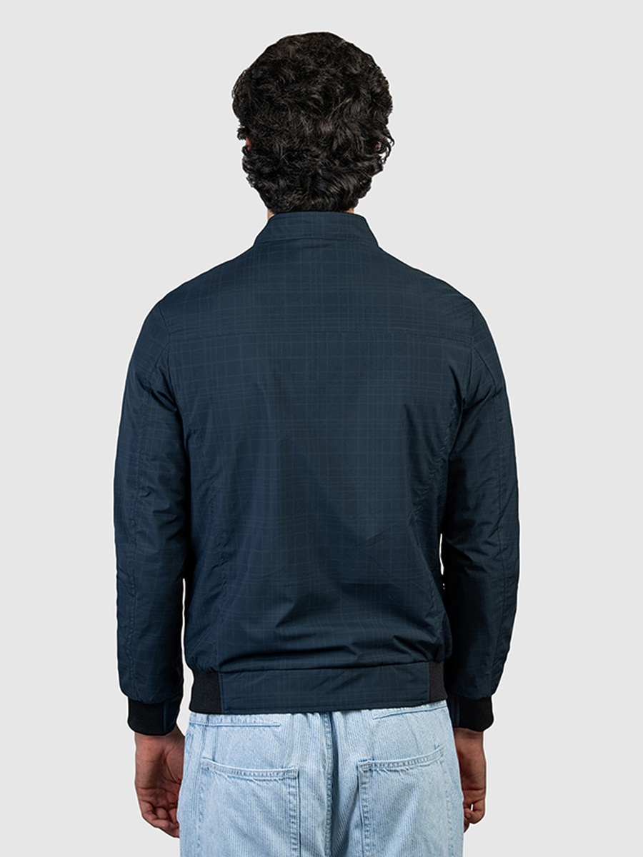 Men Zip-Through Woven Jacket