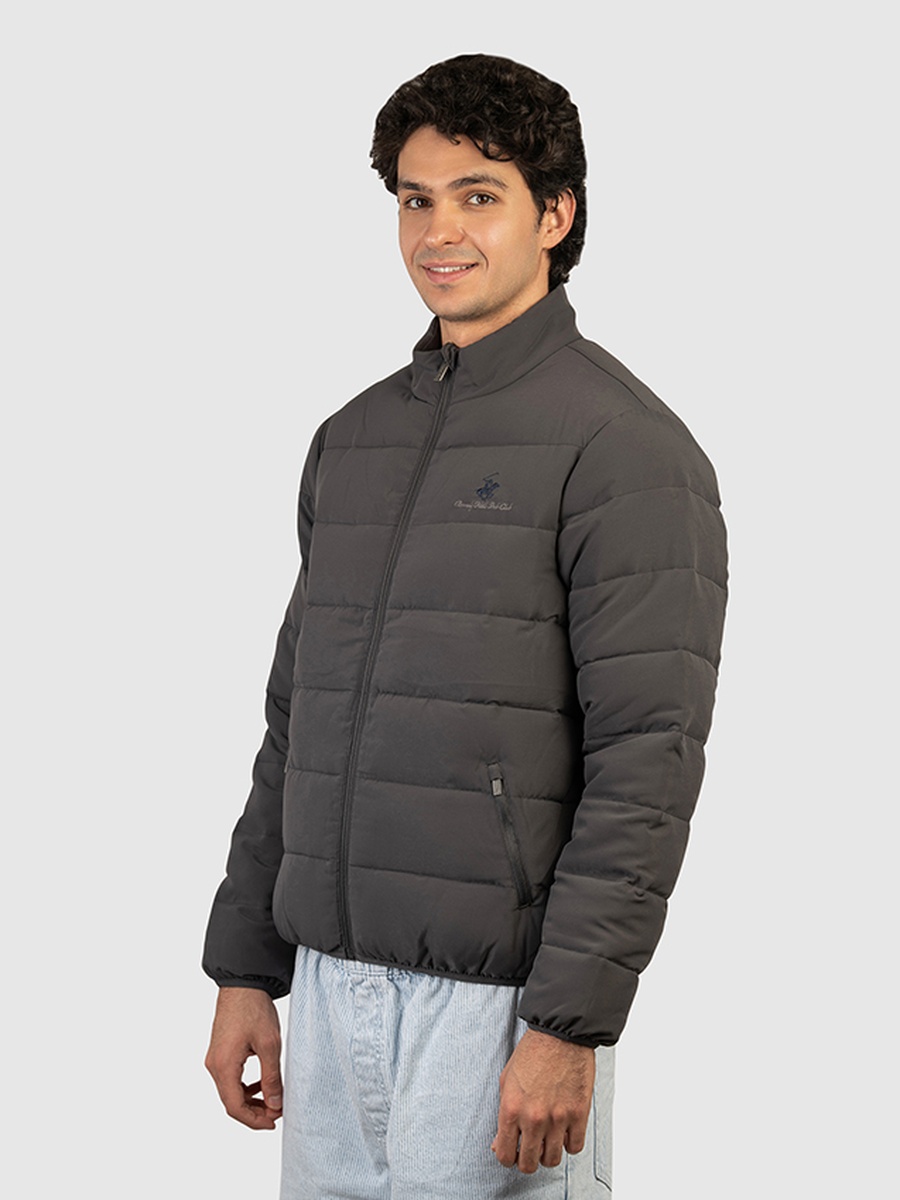 Men Zip-Through Puffer Jacket