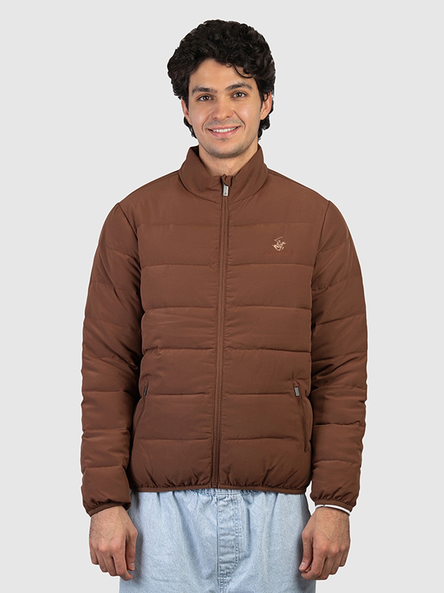 Men Zip-Through Puffer Jacket
