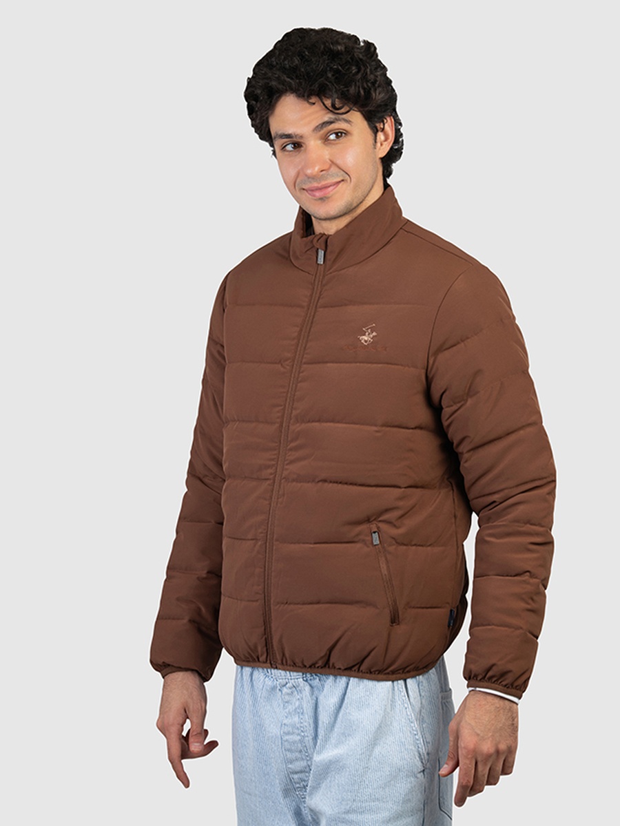 Men Zip-Through Puffer Jacket