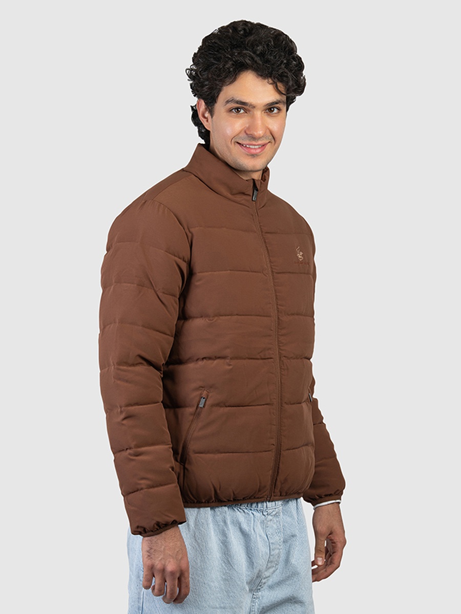 Men Zip-Through Puffer Jacket