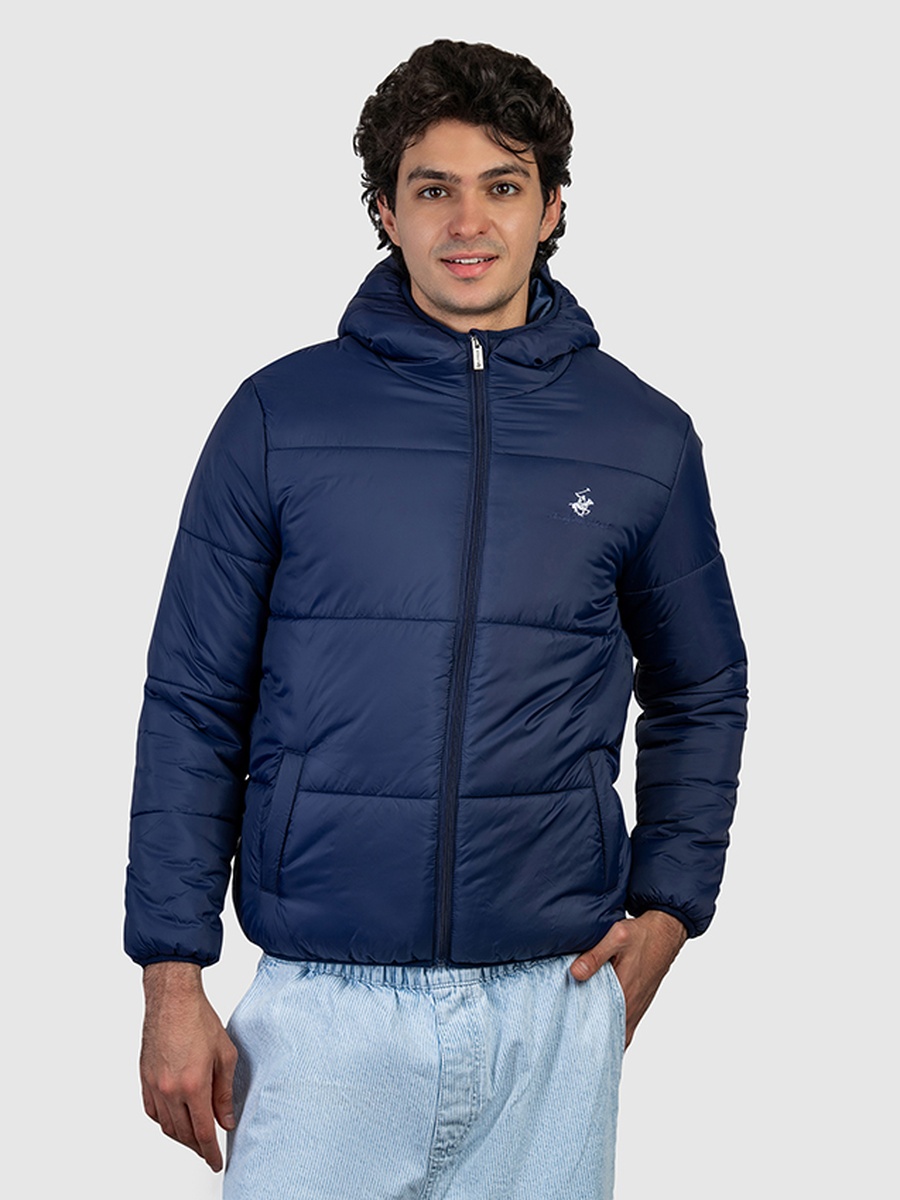 Men Hooded Quilted Jacket