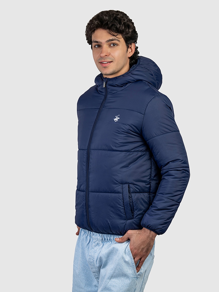 Men Hooded Quilted Jacket