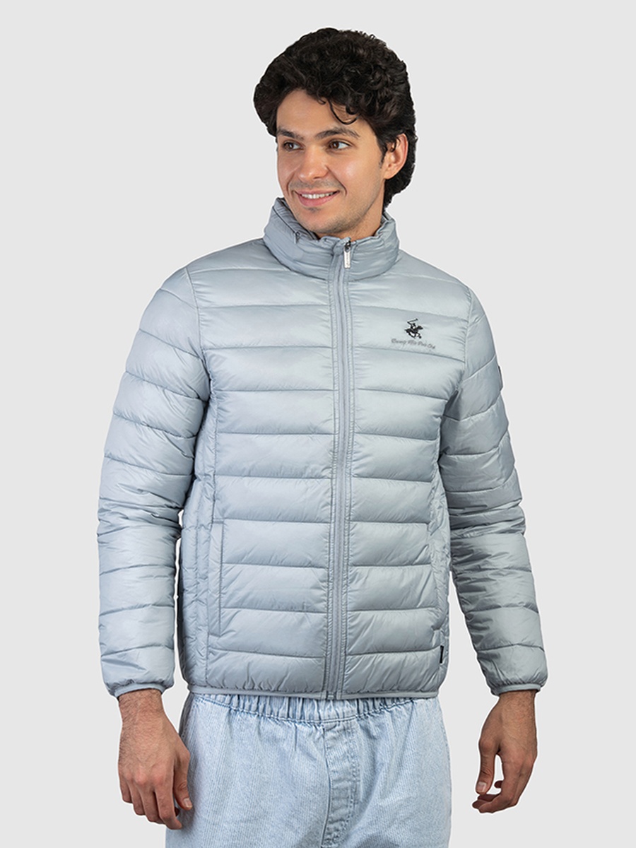 Men Zip-Through Puffer Jacket