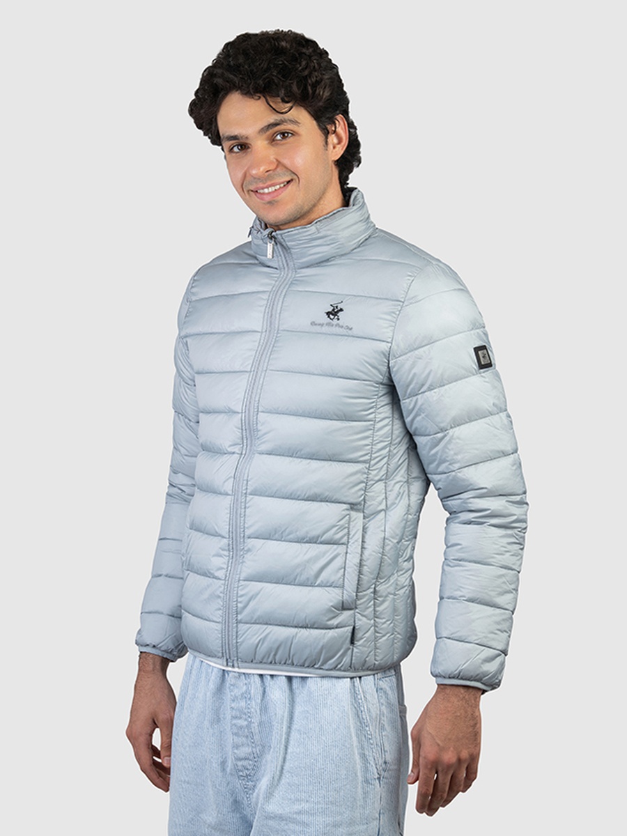 Men Zip-Through Puffer Jacket