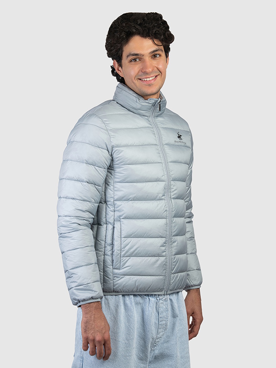 Men Zip-Through Puffer Jacket
