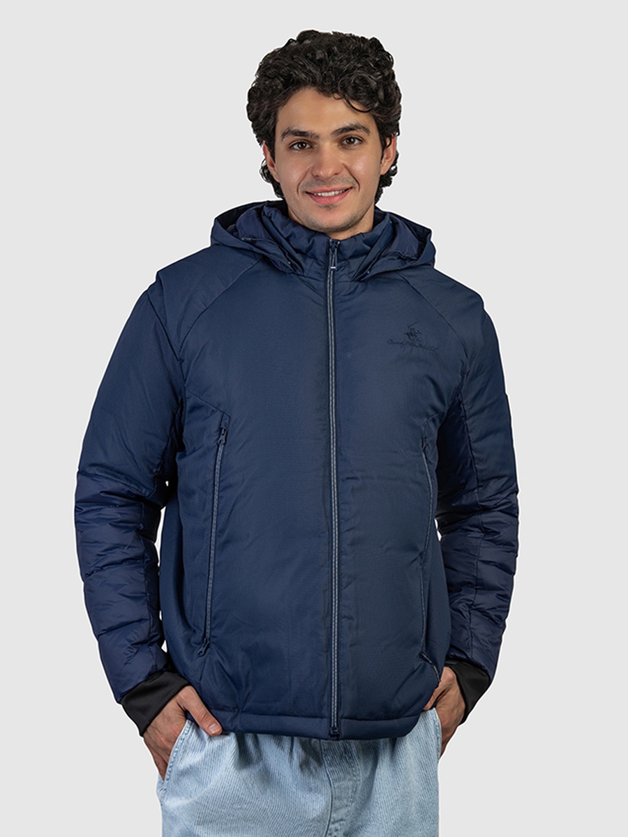 Men Zip-Through Puffer Jacket