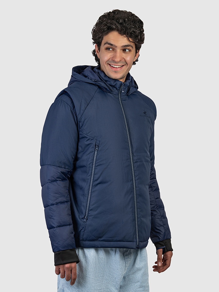 Men Zip-Through Puffer Jacket
