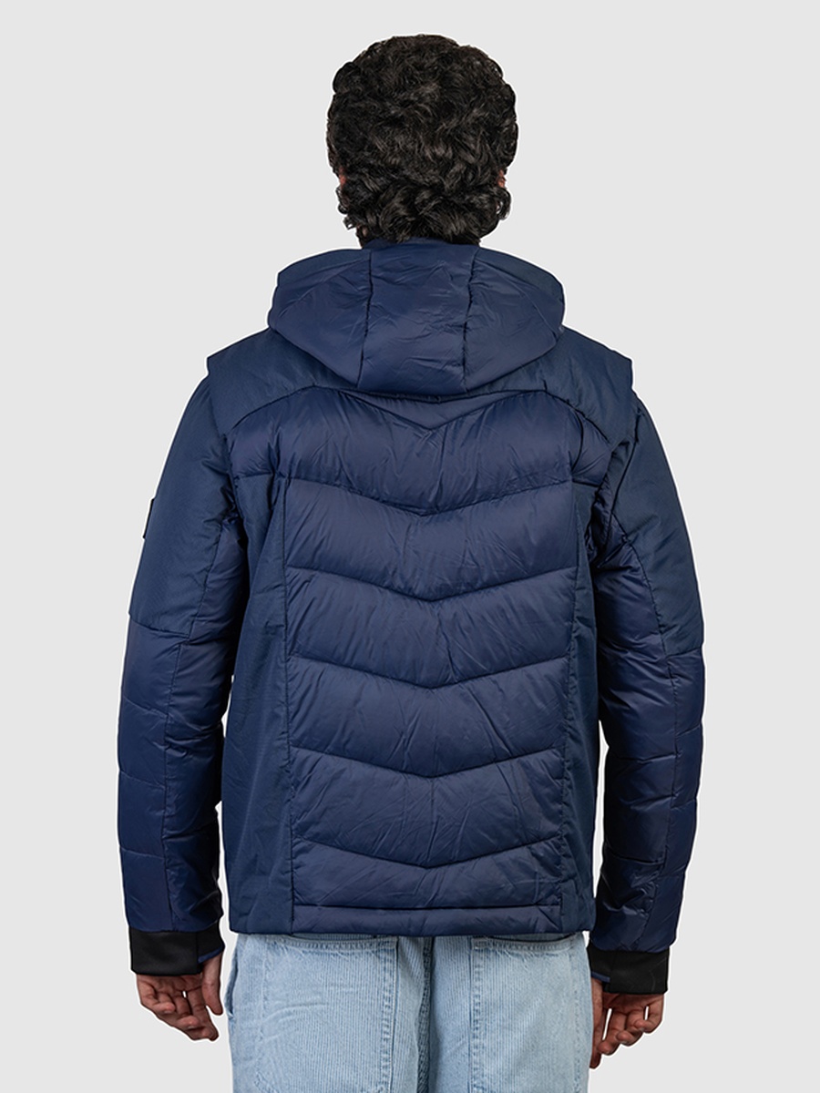 Men Zip-Through Puffer Jacket