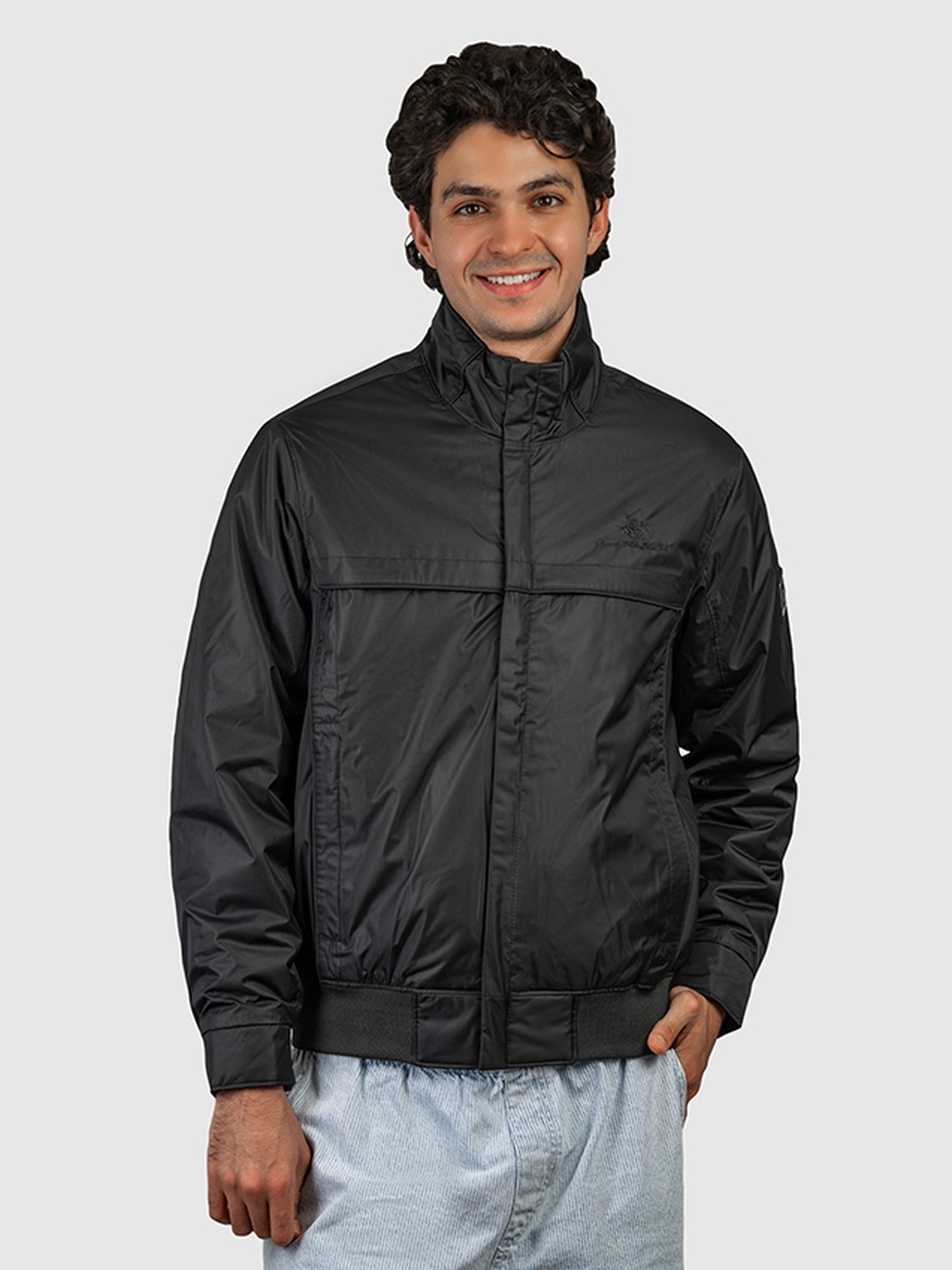 Men Solid Zip-Through Jacket