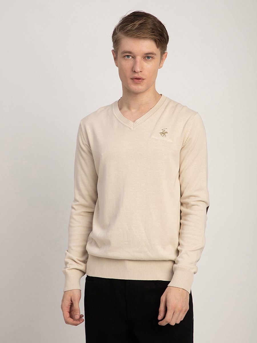 Men V Neck Knit Sweater