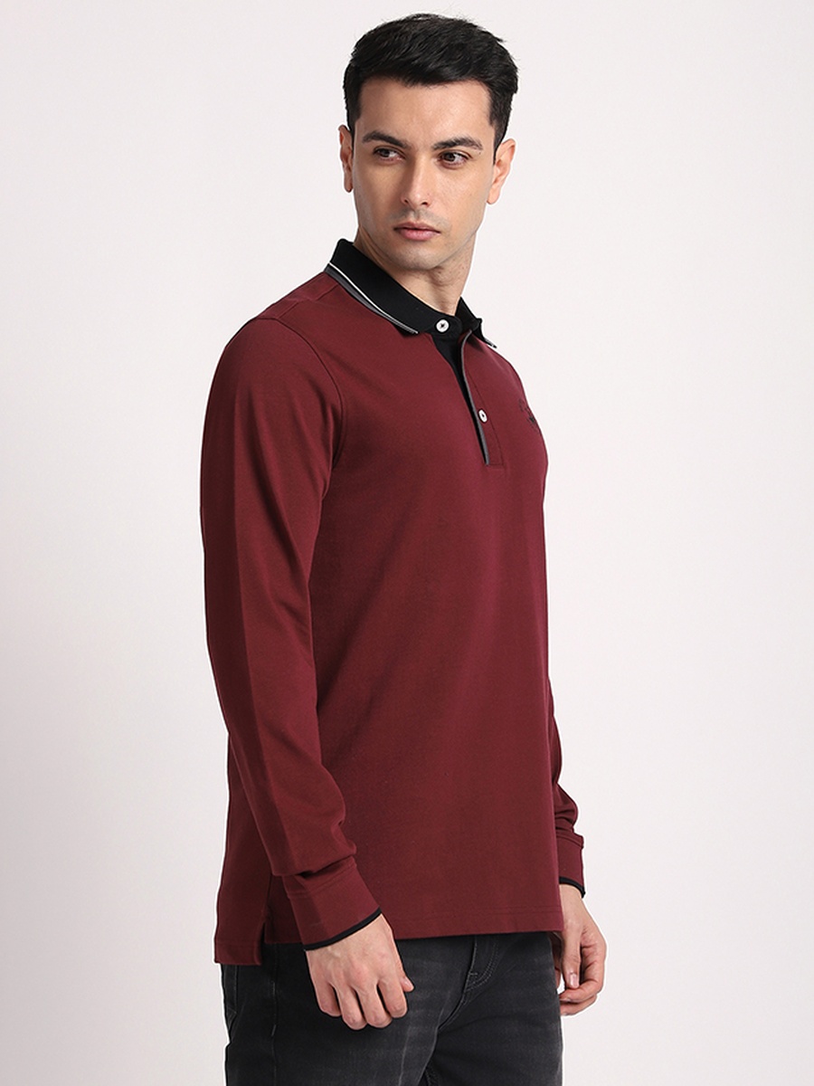 Men Regular Fit Long Sleeves Polo