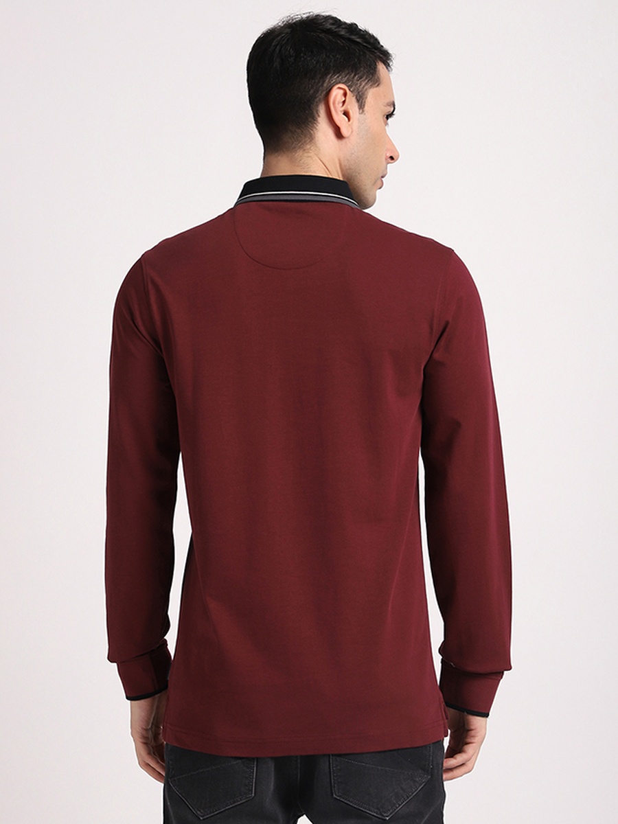 Men Regular Fit Long Sleeves Polo