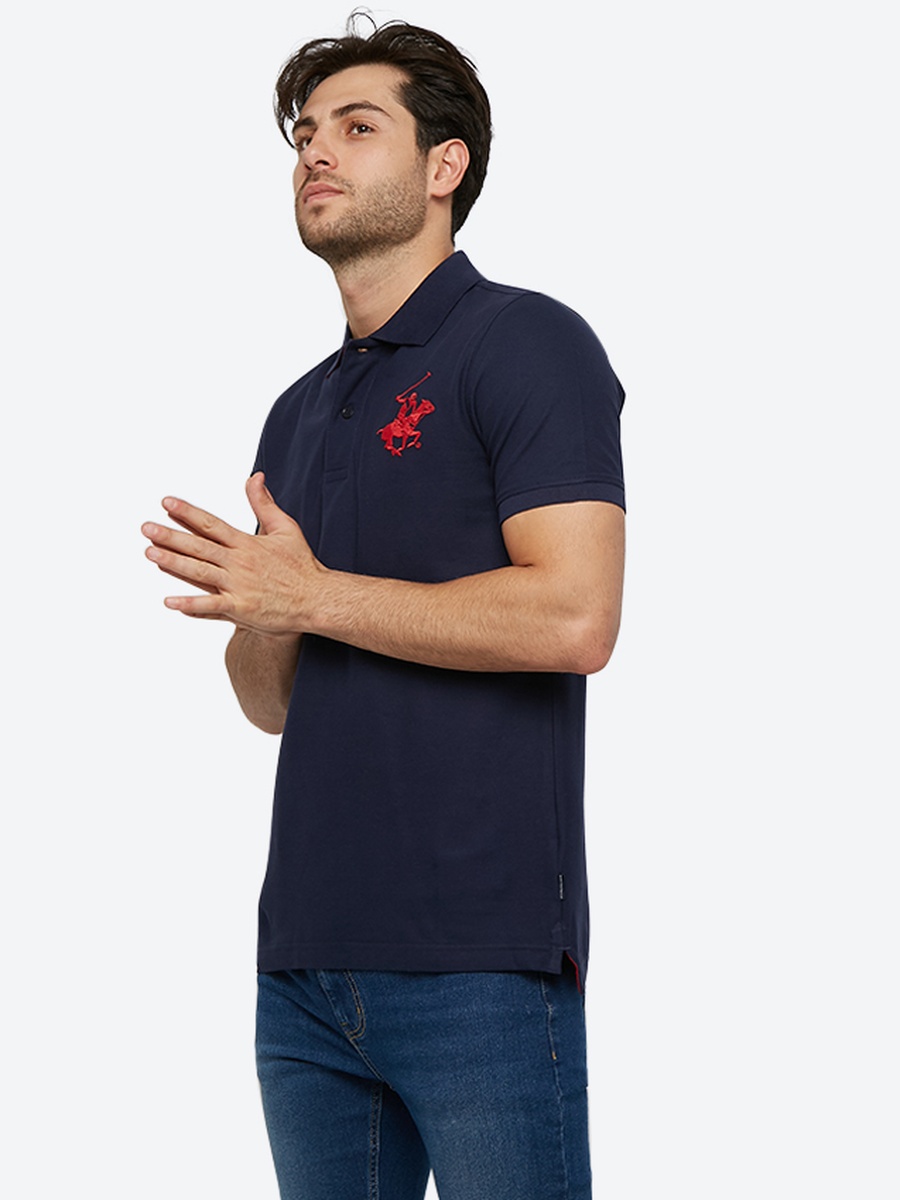 Men Regular Fit Logo Detail Polo