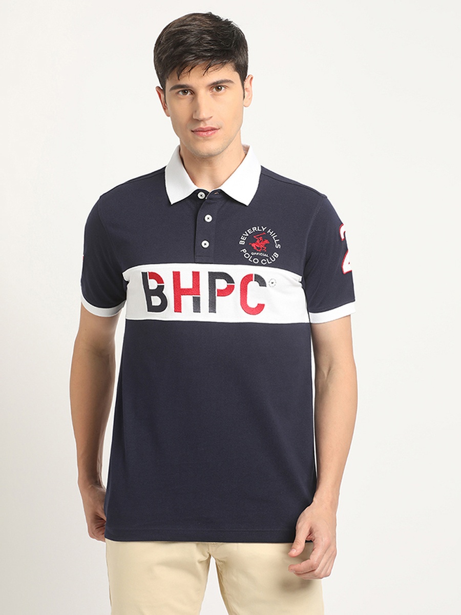 Men Regular Fit Logo Print Polo