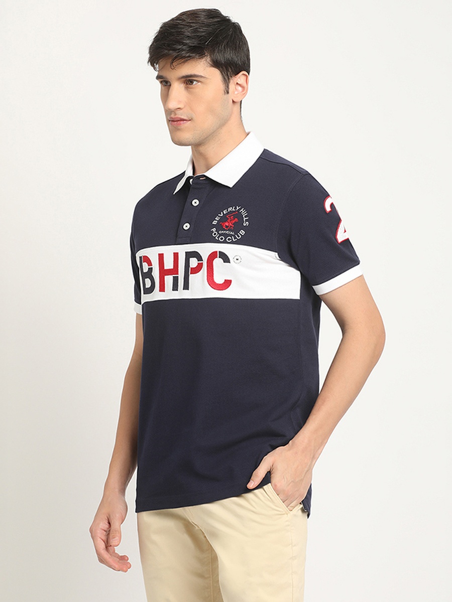 Men Regular Fit Logo Print Polo