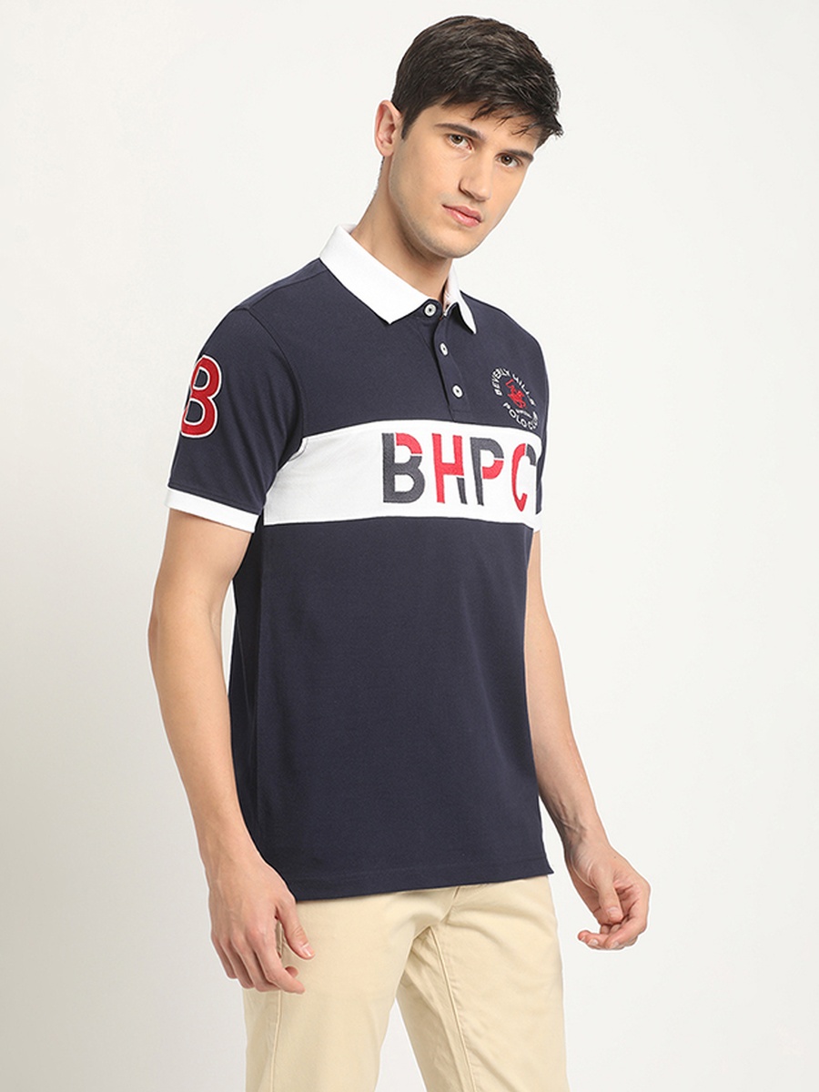 Men Regular Fit Logo Print Polo