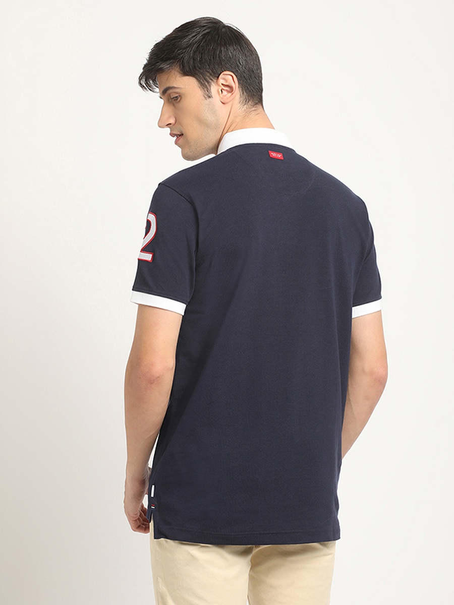 Men Regular Fit Logo Print Polo