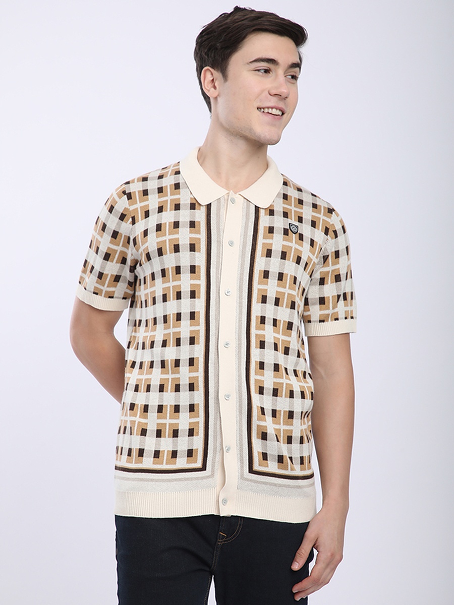 Men Regular Fit Knit Polo