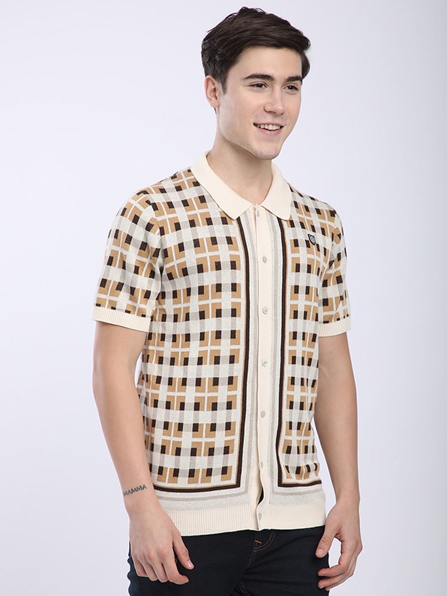 Men Regular Fit Knit Polo