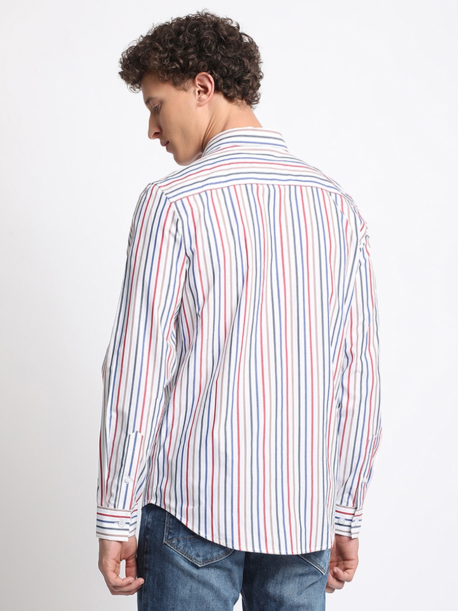 Men Striped Long Sleeve Shirt