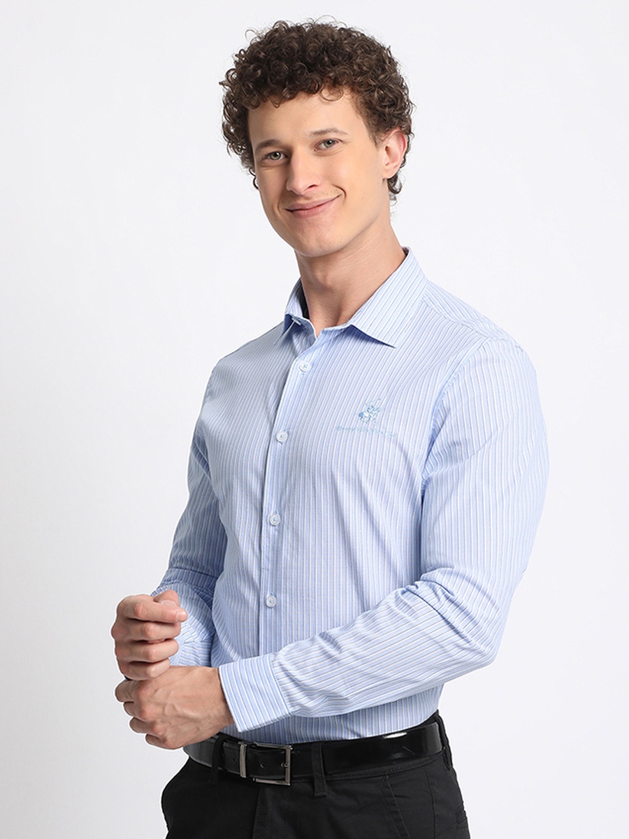 Men Striped Long Sleeve Shirt