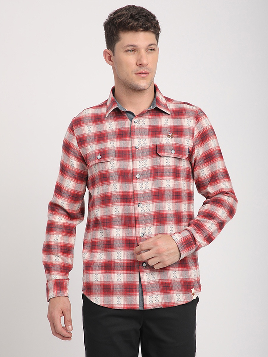 Men Plaid Long Sleeve Shirt
