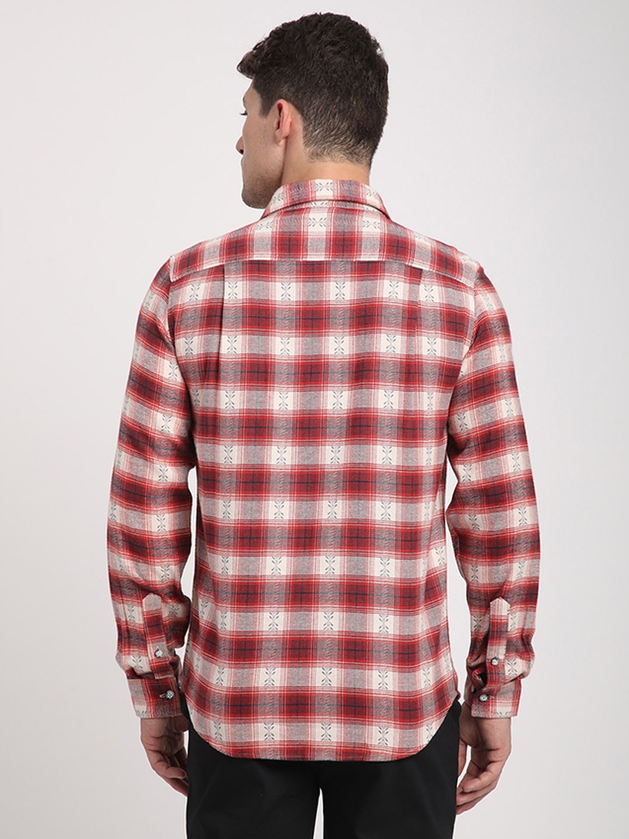 Men Plaid Long Sleeve Shirt