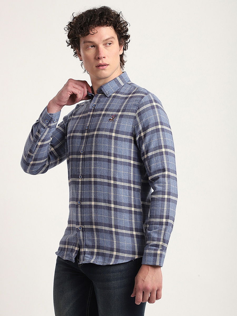 Men Plaid Long Sleeve Shirt