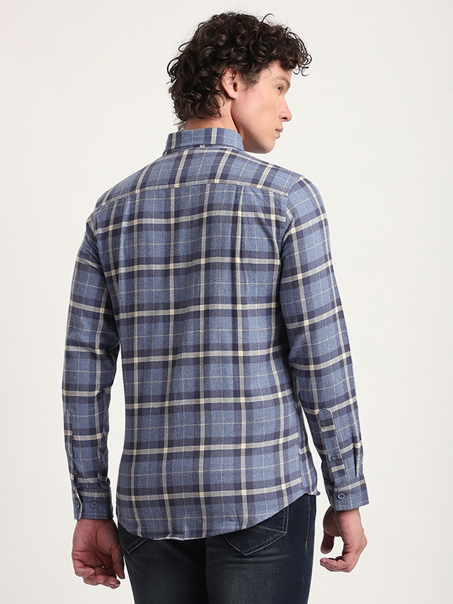 Men Plaid Long Sleeve Shirt