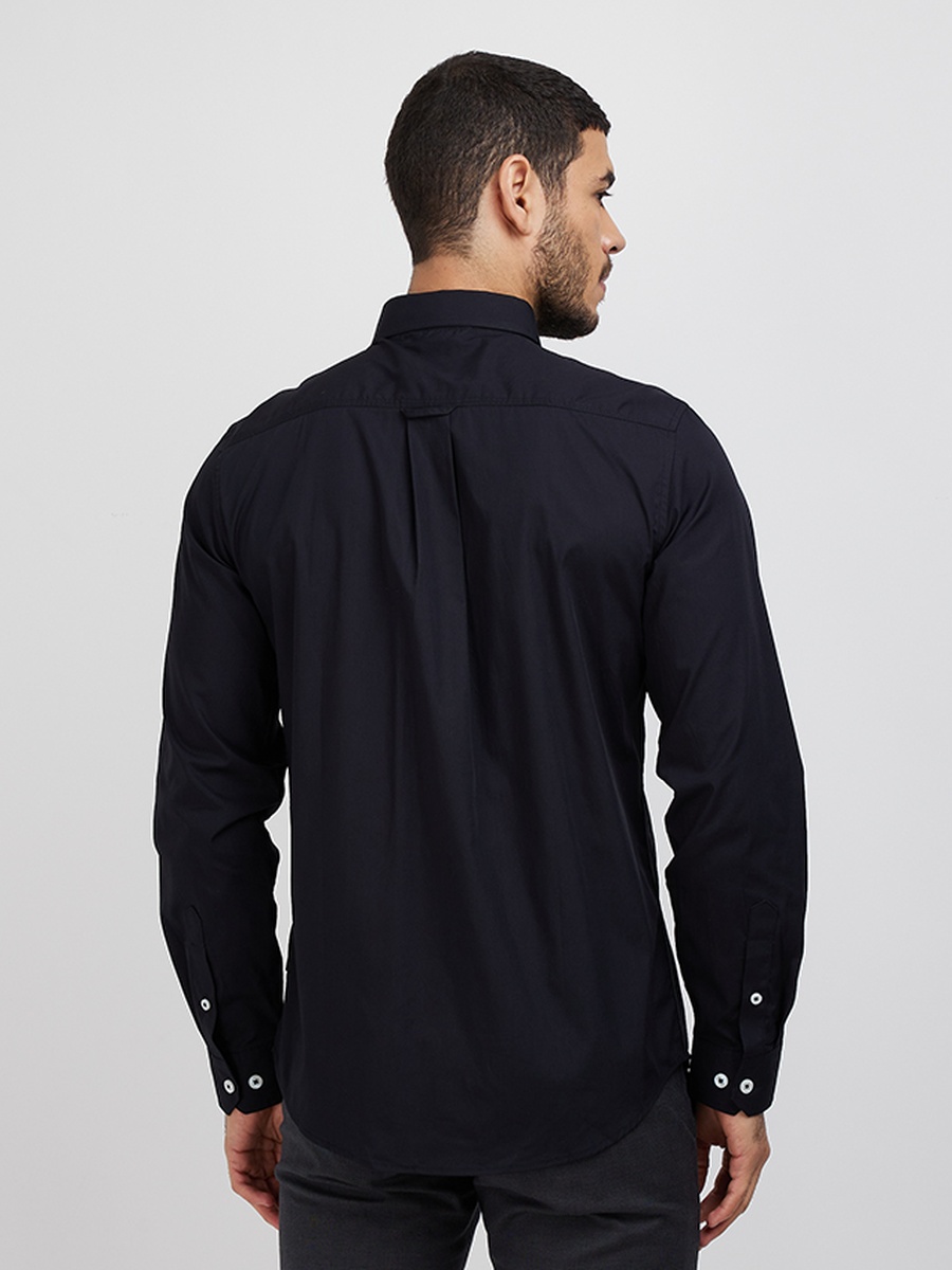 Men Solid Long Sleeve Shirt