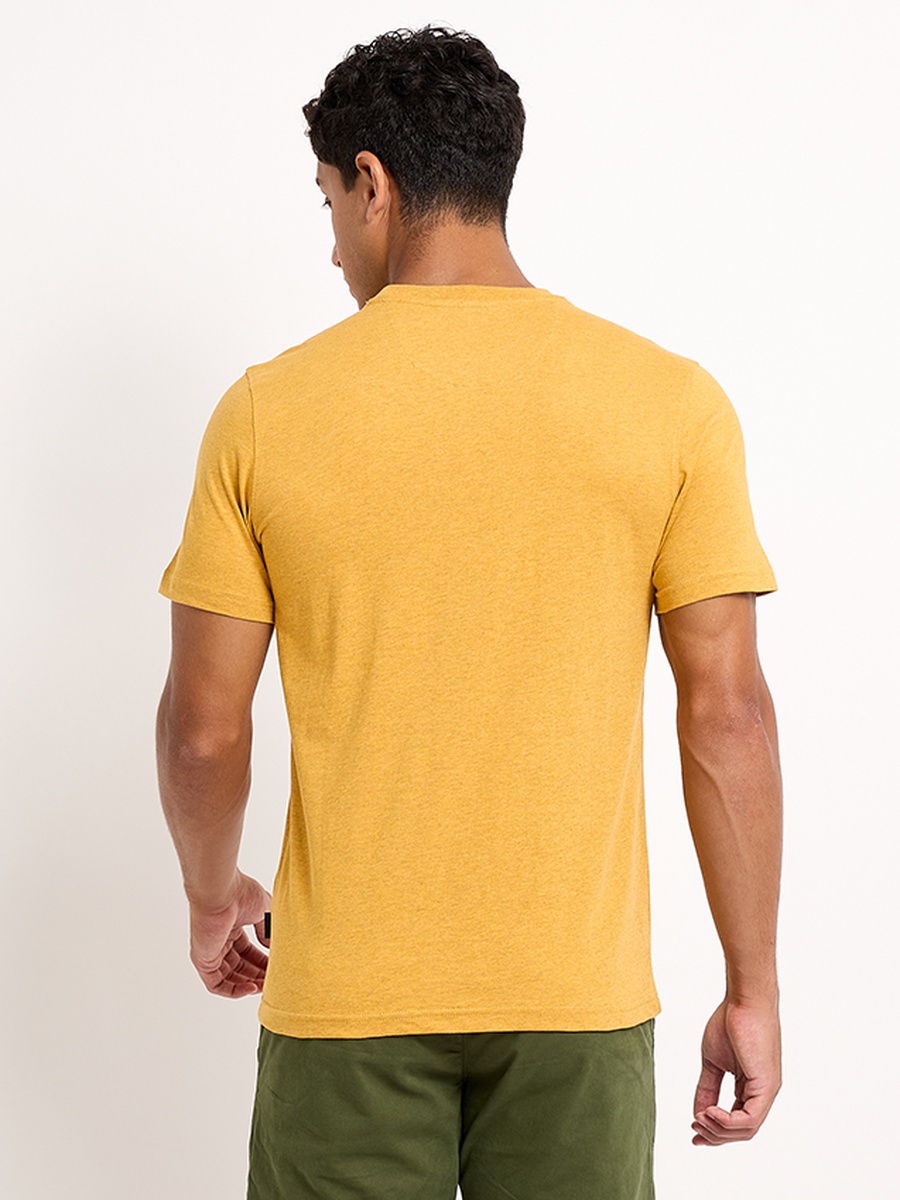 Men Regular Fit Embroidered T-Shirt
