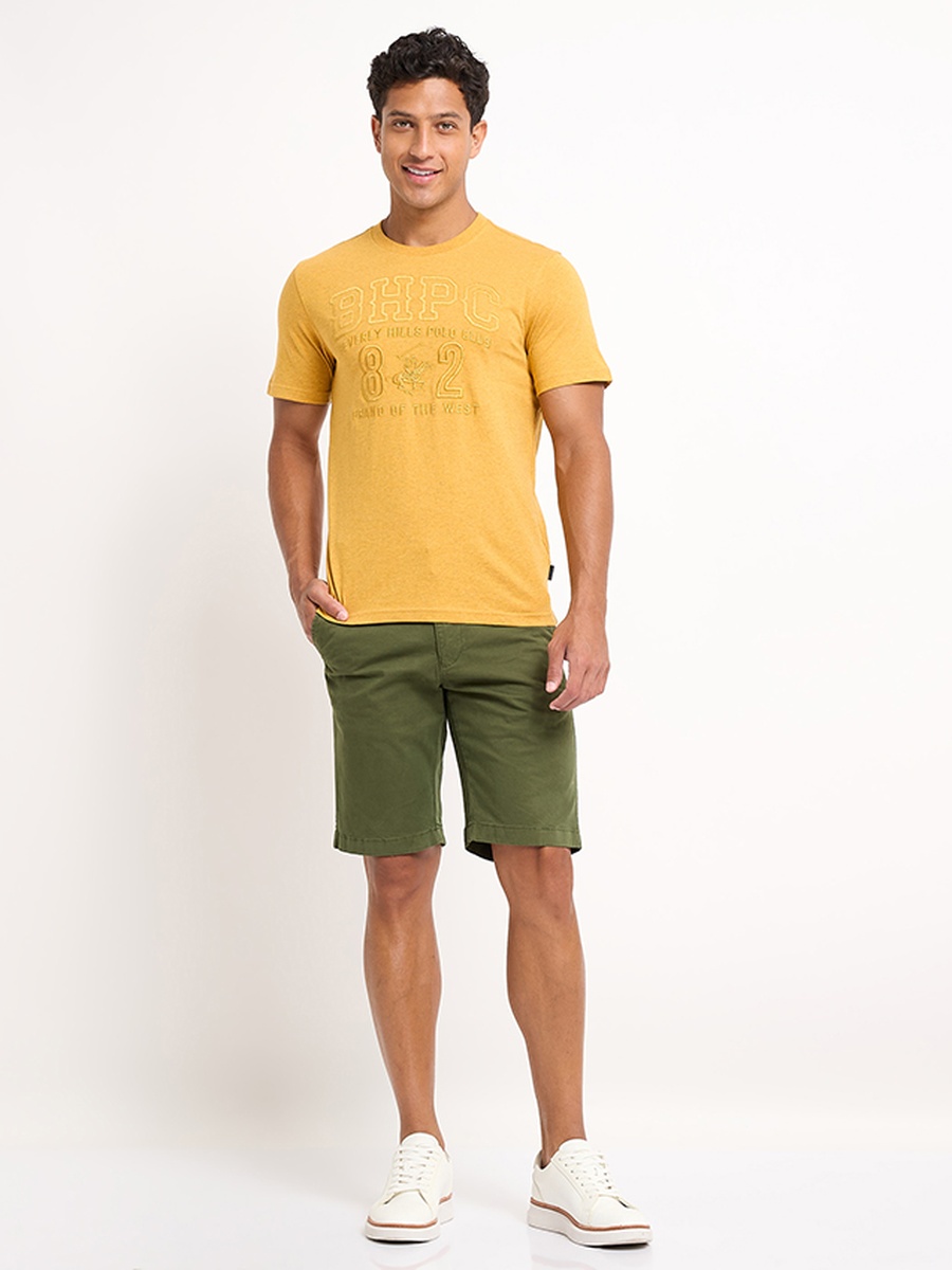 Men Regular Fit Embroidered T-Shirt