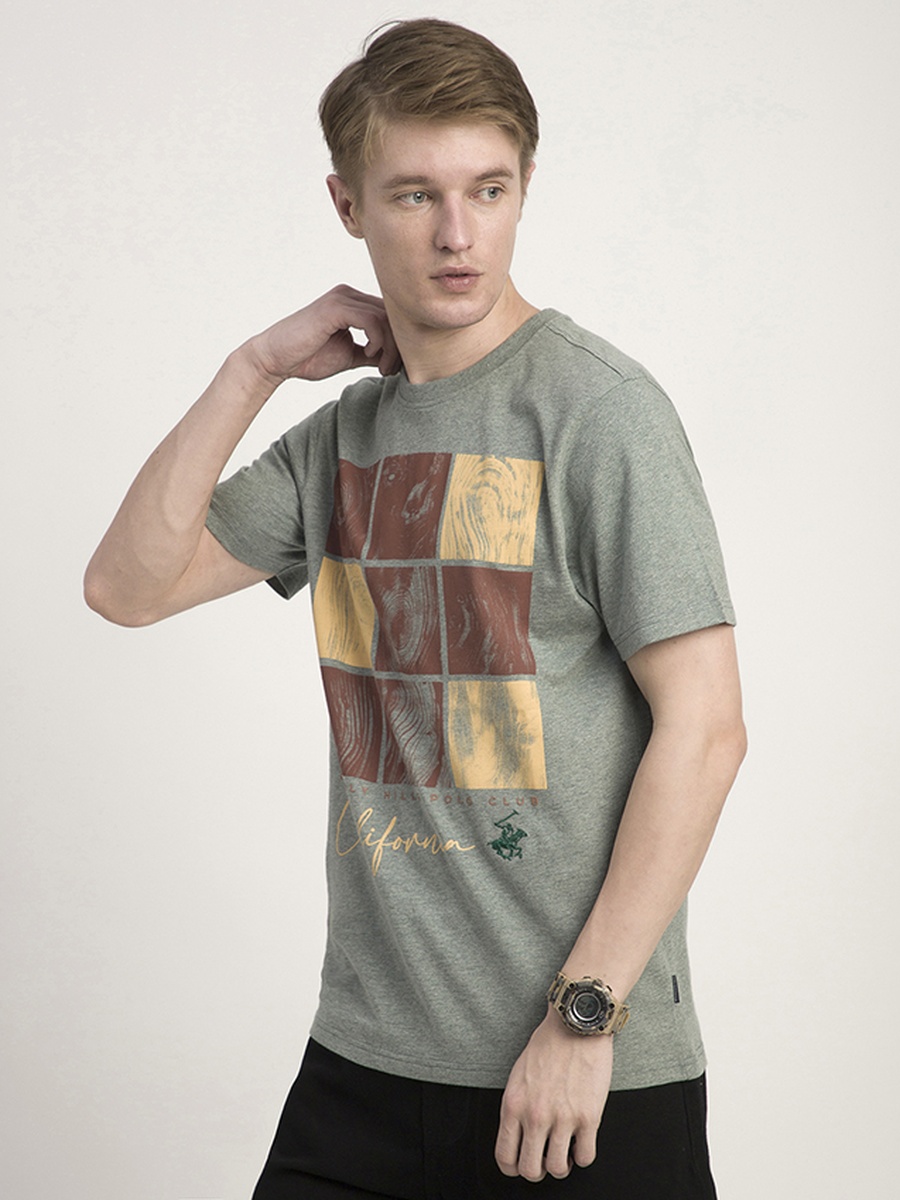 Men Regular Fit Graphic Cotton T-Shirt