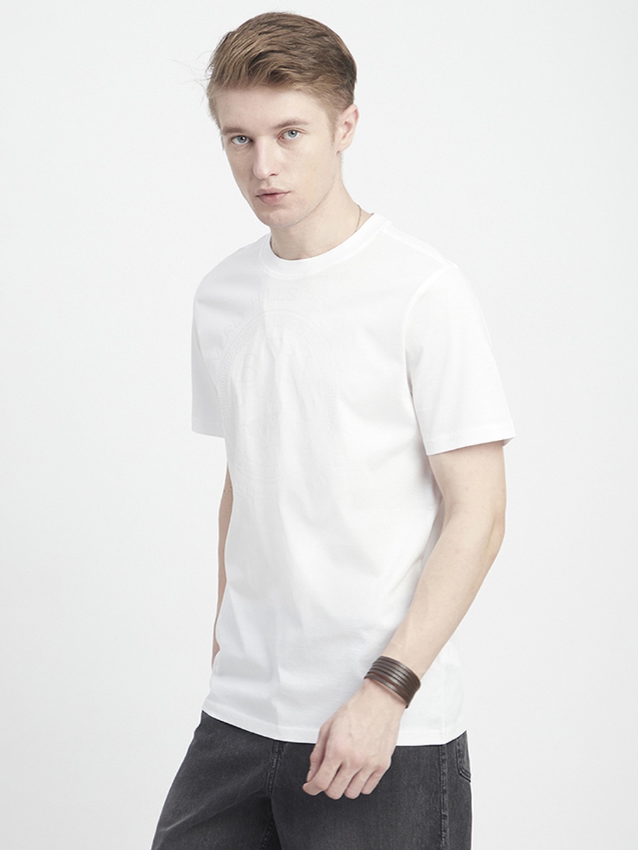 Men Regular Fit Solid Crew Neck T-Shirt