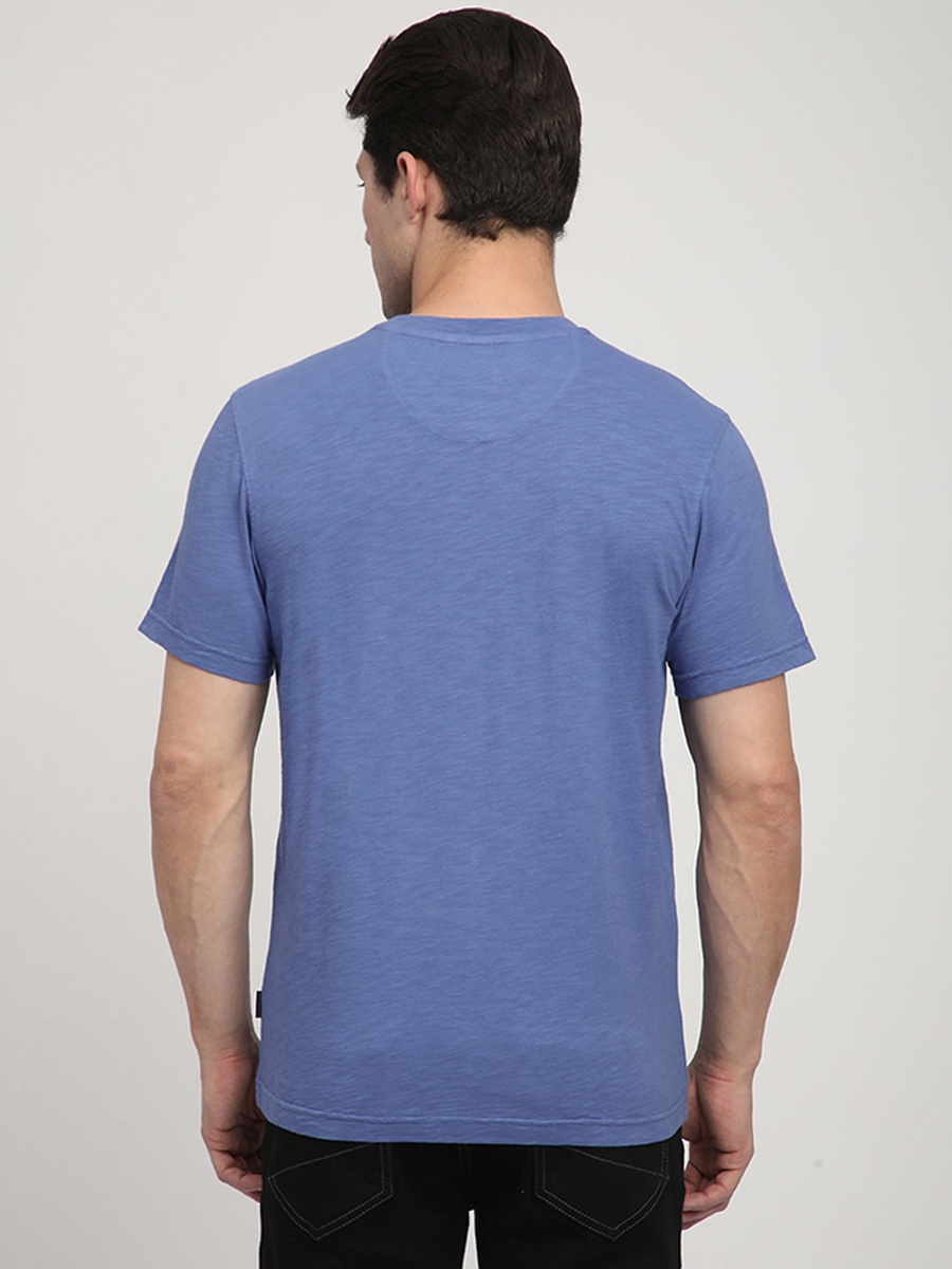 Men Regular Fit Solid Crew Neck T-Shirt