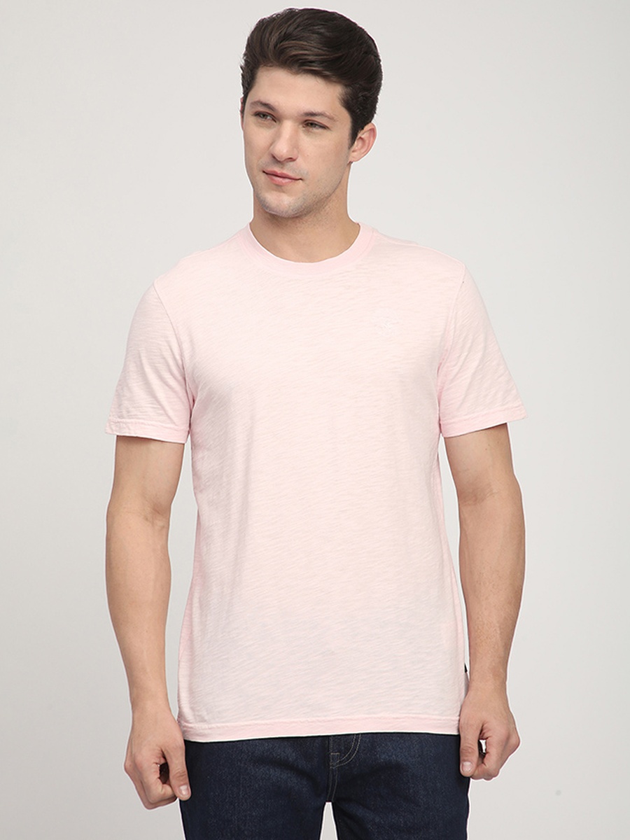 Men Regular Fit Round Neck T-Shirt
