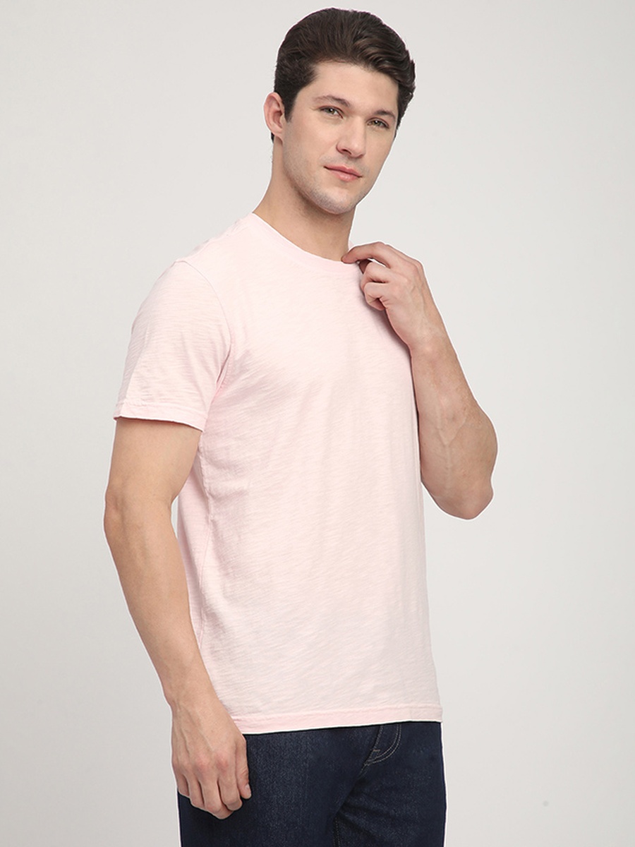 Men Regular Fit Round Neck T-Shirt