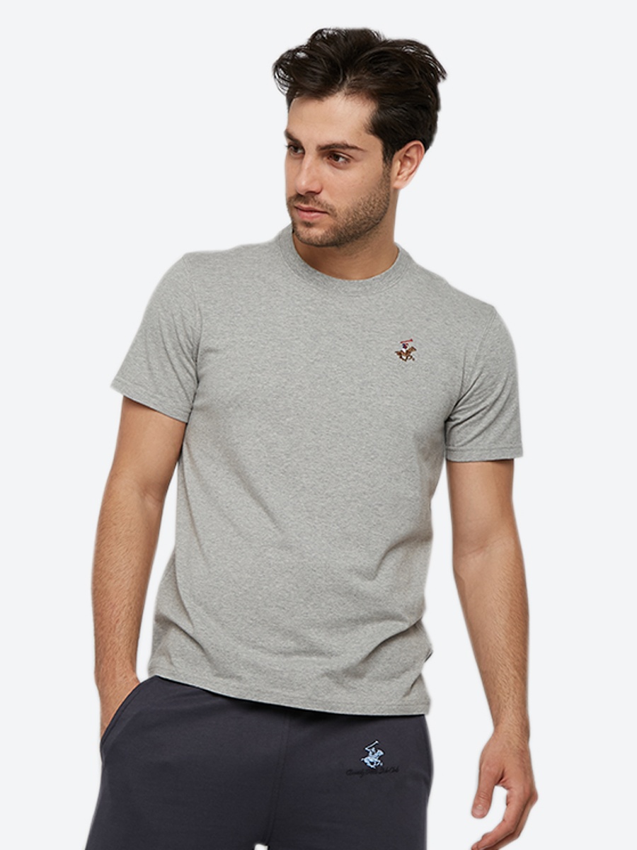 Men Regular Fit Solid Crew Neck T-Shirt